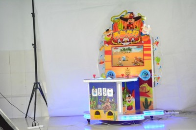 雙人位兒童小游戲 西部牛仔套牛機(jī)扭蛋機(jī)——電玩廳新寵